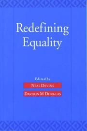 Cover of: Redefining equality