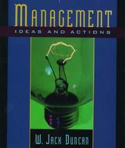 Cover of: Management: ideas and actions