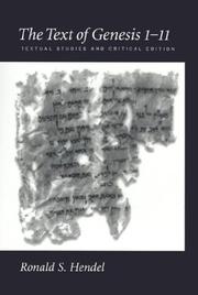 Cover of: The text of Genesis 1-11: textual studies and critical edition