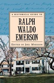 Cover of: A historical guide to Ralph Waldo Emerson