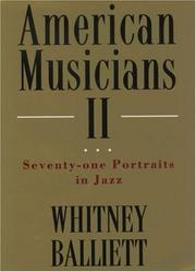 Cover of: American Musicians II: Seventy-Two Portraits in Jazz