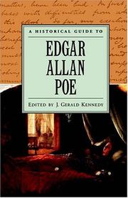 Cover of: A historical guide to Edgar Allan Poe