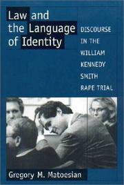 Cover of: Law and the language of identity by Gregory M. Matoesian