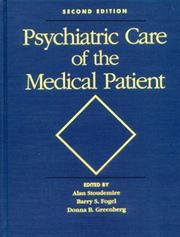 Cover of: Psychiatric Care of the Medical Patient by 