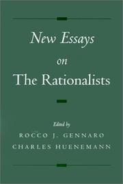 Cover of: New essays on the rationalists