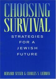 Cover of: Choosing survival: strategies for a Jewish future
