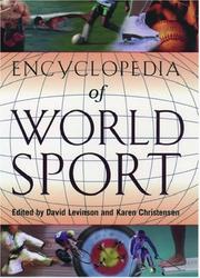 Cover of: Encyclopedia of World Sport by David Levinson, Karen Christensen