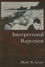 Cover of: Interpersonal Rejection by Mark R. Leary