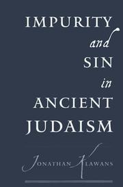 Cover of: Impurity and Sin in Ancient Judaism