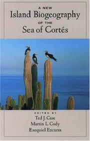 Cover of: Island Biogeography in the Sea of Cortez