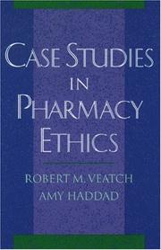 Cover of: Case studies in pharmacy ethics