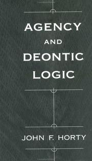 Cover of: Agency and Deontic Logic