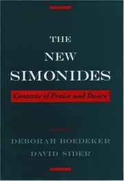The new Simonides by Deborah Dickmann Boedeker, David Sider