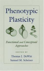 Cover of: Phenotypic Plasticity: Functional and Conceptual Approaches (Life Sciences)