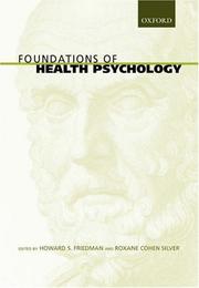 Cover of: Foundations of health psychology
