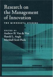 Cover of: Research on the Management of Innovation: The Minnesota Studies