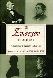 Cover of: The Emerson brothers: a fraternal biography in letters