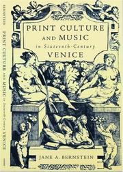 Cover of: Print culture and music in sixteenth-century Venice