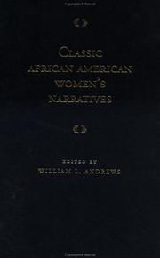 Cover of: Classic African American women's narratives