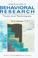Cover of: A practical guide to behavioral research