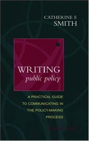 Cover of: Writing Public Policy | Catherine F. Smith