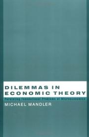 Cover of: Dilemmas in Economic Theory by Michael Mandler