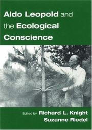 Cover of: Aldo Leopold and the Ecological Conscience by 