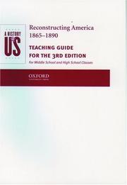 Cover of: A History of US: Book 7: Reconstructing America 1865-1890 Teaching Guide (History of Us, 7)