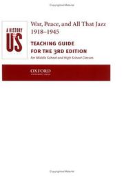 Cover of: A History of US: Book 9: War, Peace, and All That Jazz 1918-1945 Teaching Guide (History of Us, 9)