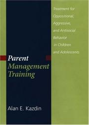 Cover of: Parent Management Training by Alan E. Kazdin