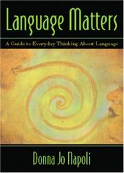 Cover of: Language matters by Donna Jo Napoli