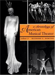 Cover of: A Chronology of American Musical Theater (Volume 3) | 