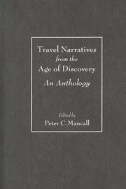 Cover of: Travel narratives from the age of discovery: an anthology