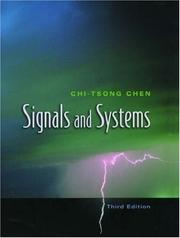 Cover of: Signals and systems