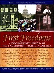 Cover of: First freedoms by Charles C. Haynes