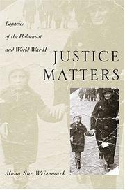 Cover of: Justice Matters by Mona Sue Weissmark