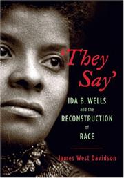 Cover of: "They Say" by James West Davidson