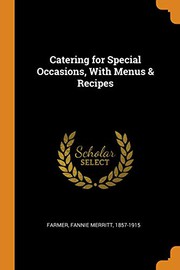 Cover of: Catering for Special Occasions, with Menus & Recipes