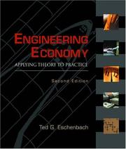 Cover of: Engineering economy by Ted Eschenbach