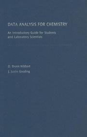 Cover of: Data Analysis for Chemistry: An Introductory Guide for Students and Laboratory Scientists
