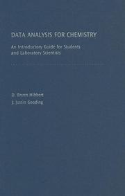 Cover of: Data Analysis for Chemistry by D. B. Hibbert, D. Brynn Hibbert, J. Justin Gooding, D. Brynn Hibbert, J. Justin Gooding