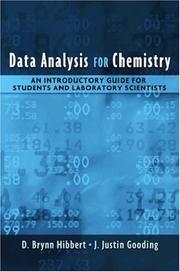 Cover of: Data Analysis for Chemistry: An Introductory Guide for Students and Laboratory Scientists