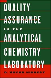 Cover of: Quality Assurance in the Analytical Chemistry Laboratory