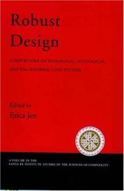 Cover of: Robust design: repertoire of biological, ecological, and engineering case studies