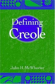 Cover of: Defining Creole