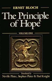 Cover of: The principle of hope