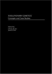Cover of: Evolutionary genetics | 
