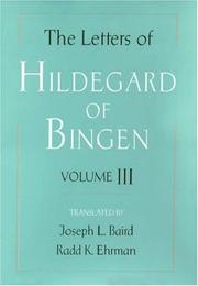 Cover of: The Letters of Hildegard of Bingen by Hildegard of Bingen