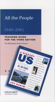 Cover of: A History of US: Book 10: A Teaching Guide for Elementary School Classes (History of Us)