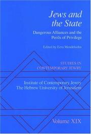 Cover of: Studies in Contemporary Jewry: Volume XIX: Jews and the State by Ezra Mendelsohn